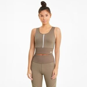 NWT Puma Exhale Crop Top Activewear Tank Top Athletic Womens Size Small Amphora